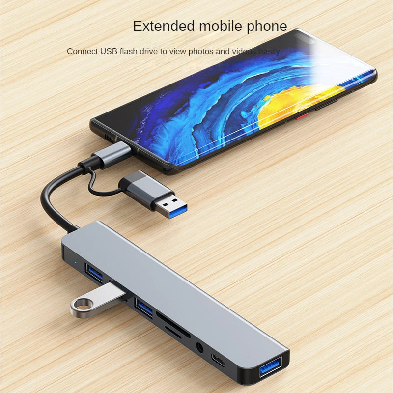USB a Type C Hub Docking Station