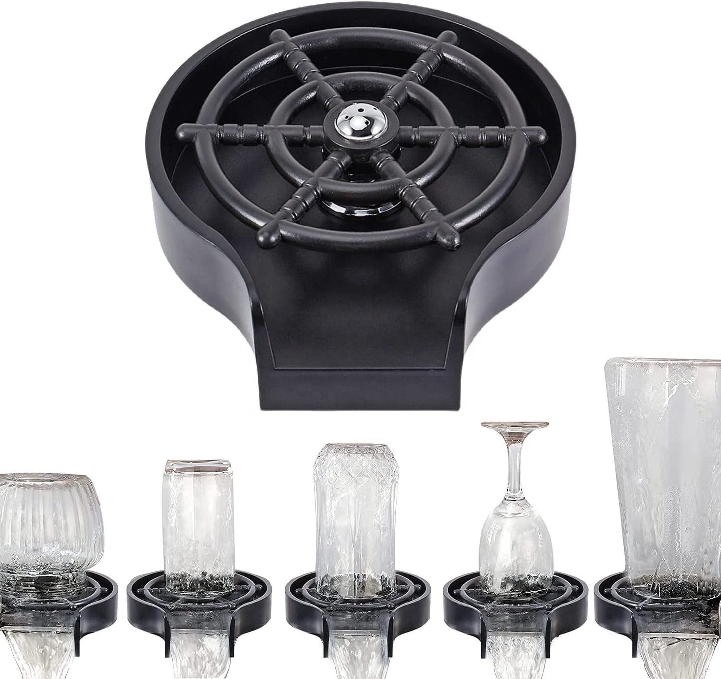 Automatic Cup Washer Glass Rinser Cleaning Tool for Kitchen Sinks