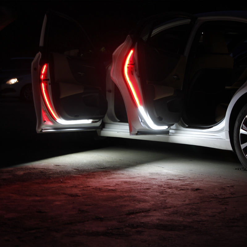 2x Led Car Door Warning Lights 120cm Ambient 12V