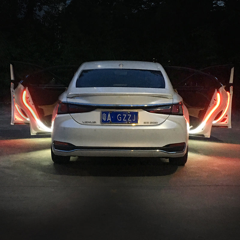 2x Led Car Door Warning Lights 120cm Ambient 12V