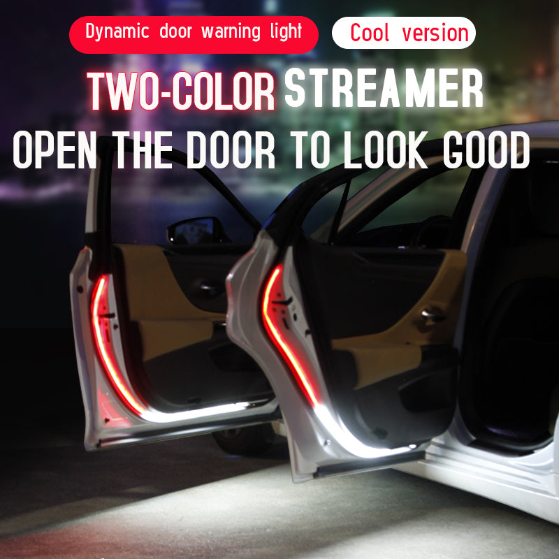 2x Led Car Door Warning Lights 120cm Ambient 12V