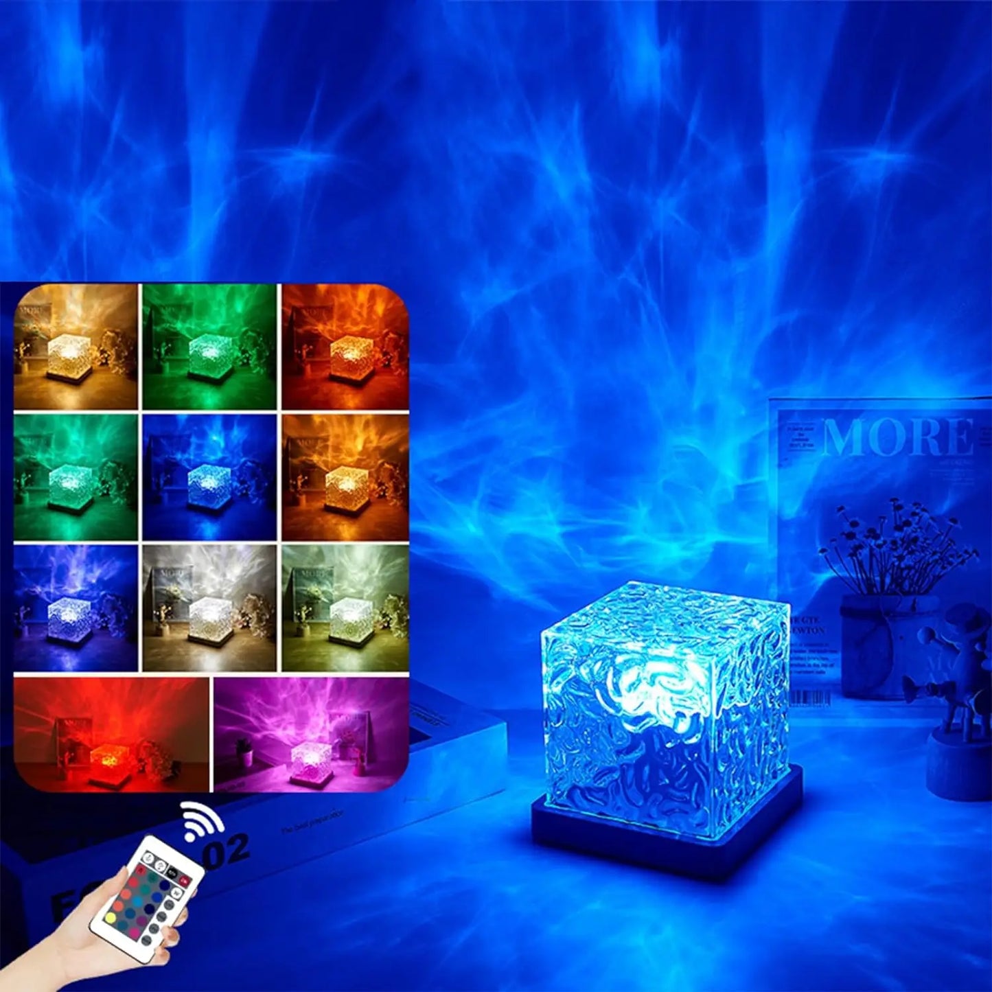 USB Ocean Wave Dynamic Water Ripple Pattern Multicoloured