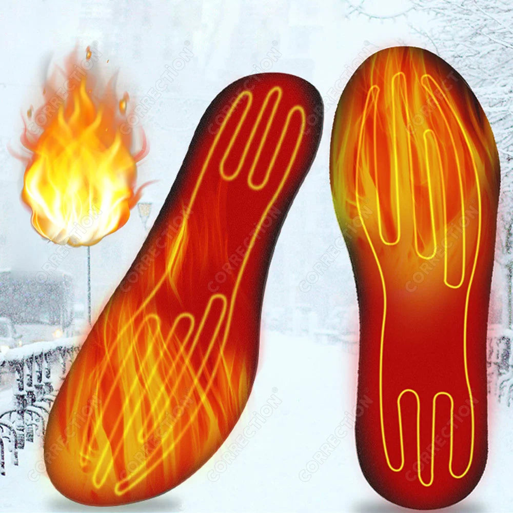 Winter Electric Heated Insoles USB Insoles Washable