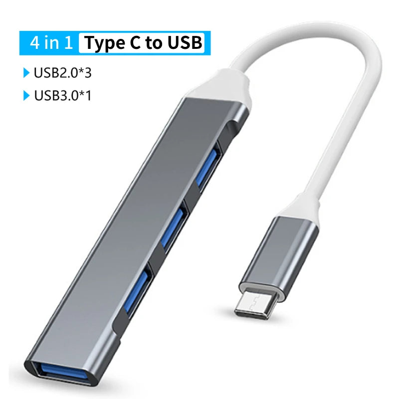 USB a Type C Hub Docking Station