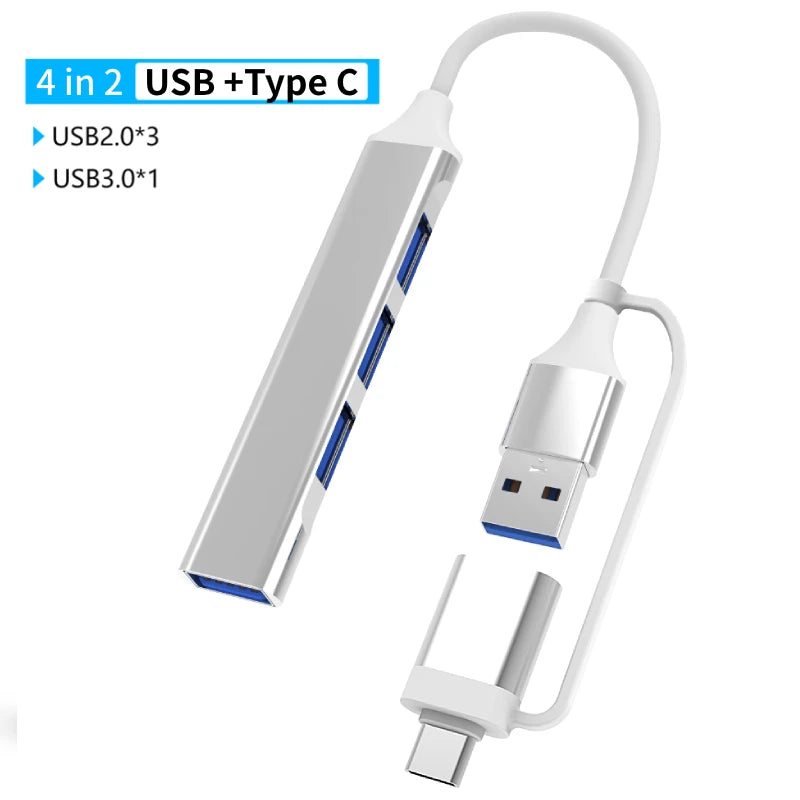 USB a Type C Hub Docking Station