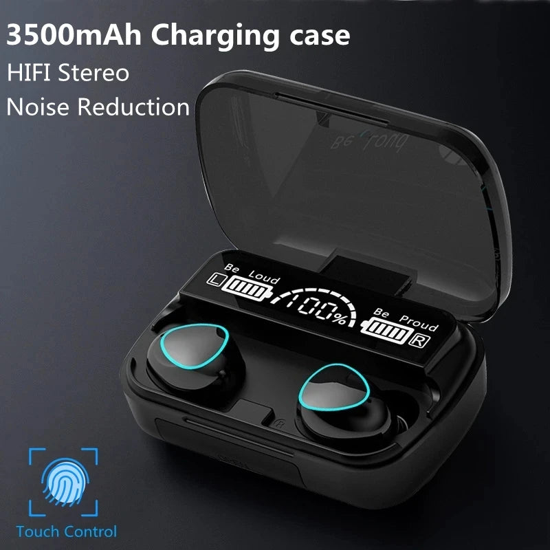 MEUYAG 3500mAh Wireless Earphones Noise Canceling Earbuds