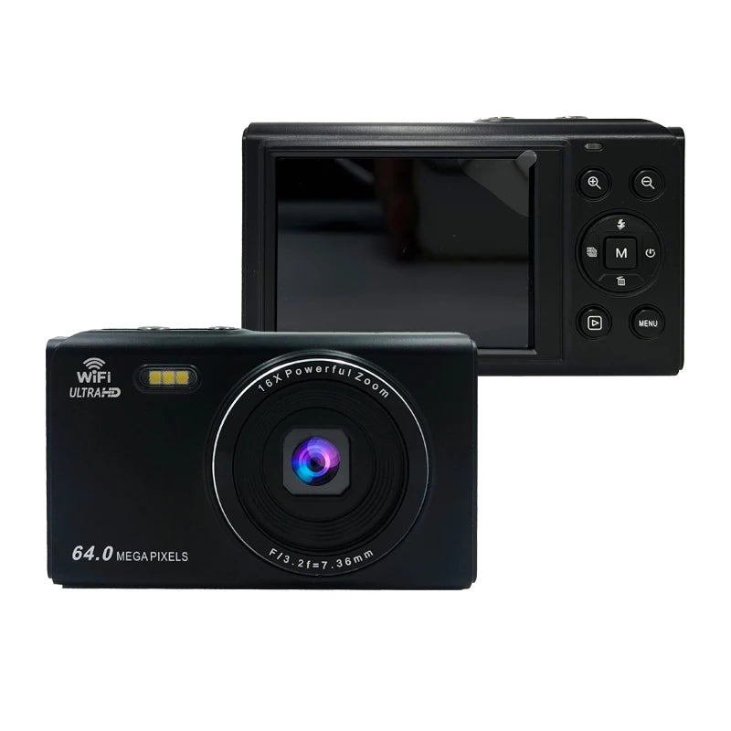 4K Digital Camera Photography Camera 64MP Autofocu Webcam Vlog Video Recorder Compact Cameras