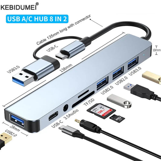 USB a Type C Hub Docking Station