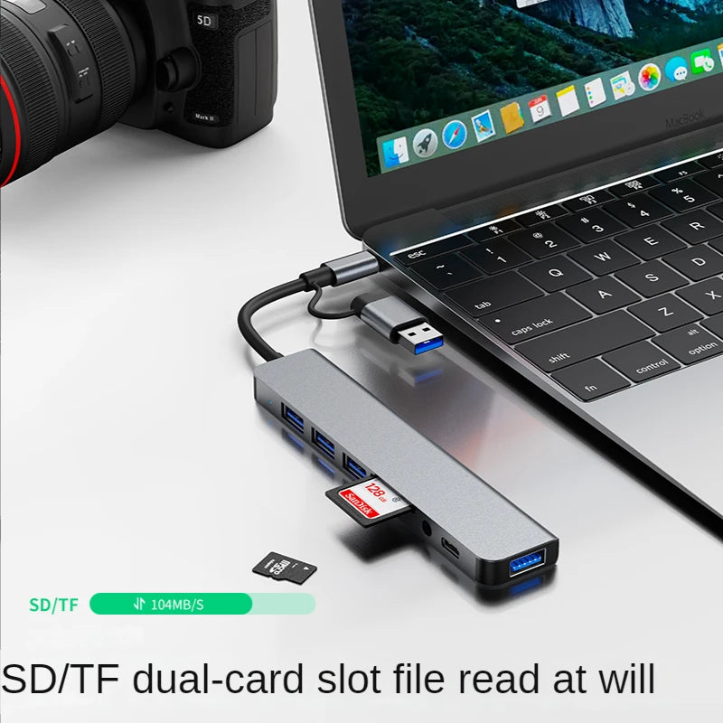 USB a Type C Hub Docking Station