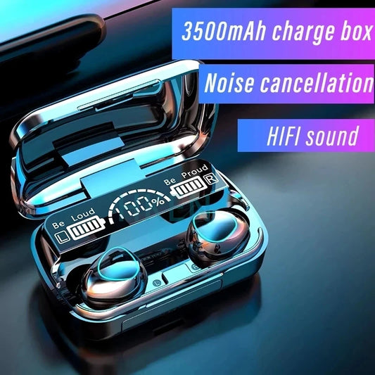 MEUYAG 3500mAh Wireless Earphones Noise Canceling Earbuds