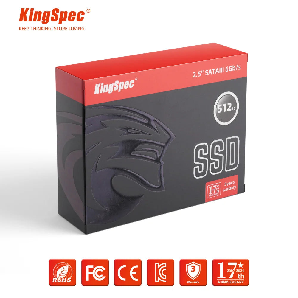 KingSpec 2.5'' SATA Solid State Drive Consumer Electronics 2.5 Inch Series 120GB SSD