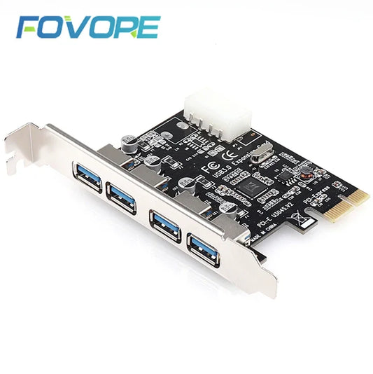 4 Port PCI-E to USB 3.0 HUB for Desktop